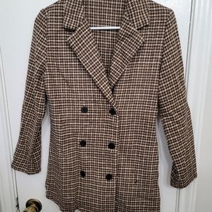 Shein, Size XS, Cream/Brown